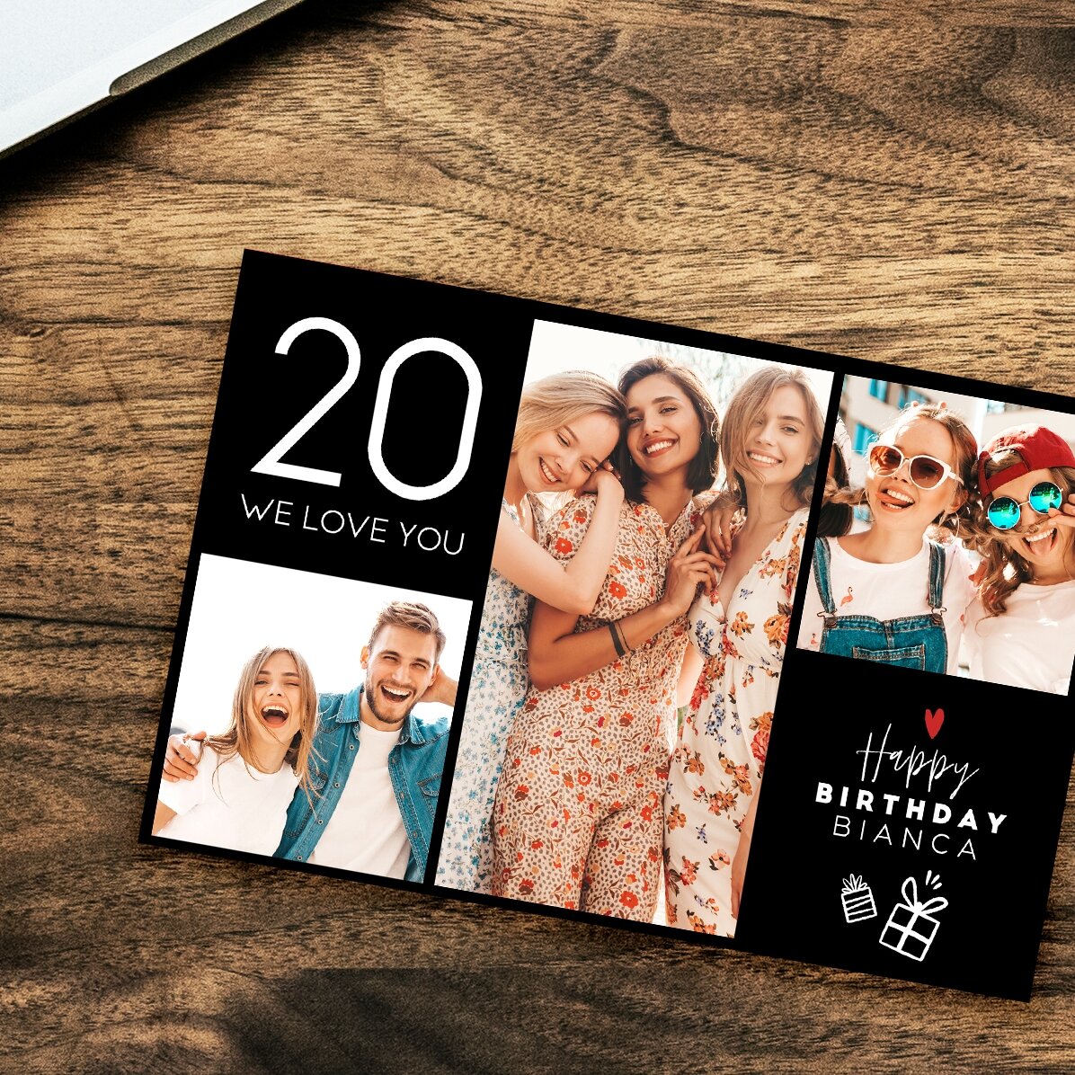 Magnet 15 × 10 cm s vlastním textem – Happy birthday
