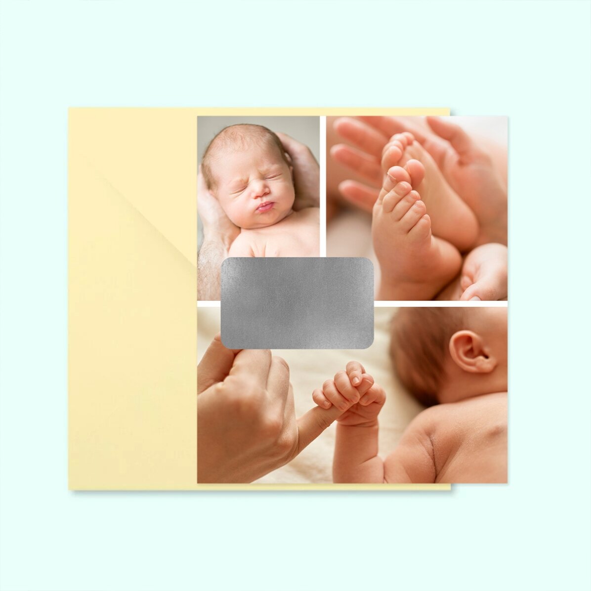Stíratelná magnetka 10 × 12 cm s 3 fotografiemi a vlastním vzkazem