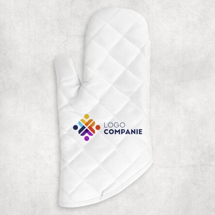 Personalised oven glove with logo