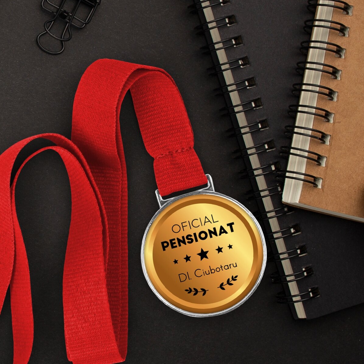Personalizovaná medaile s vzkazem – Důchodce