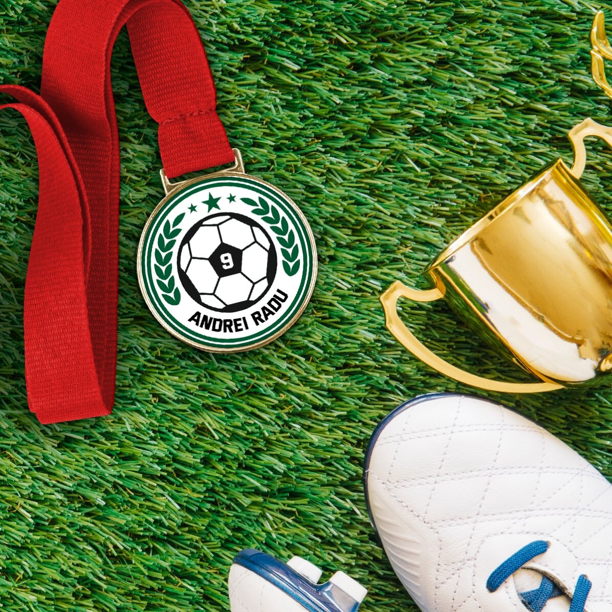 Personalizovaná medaile s nápisem – Fotbal