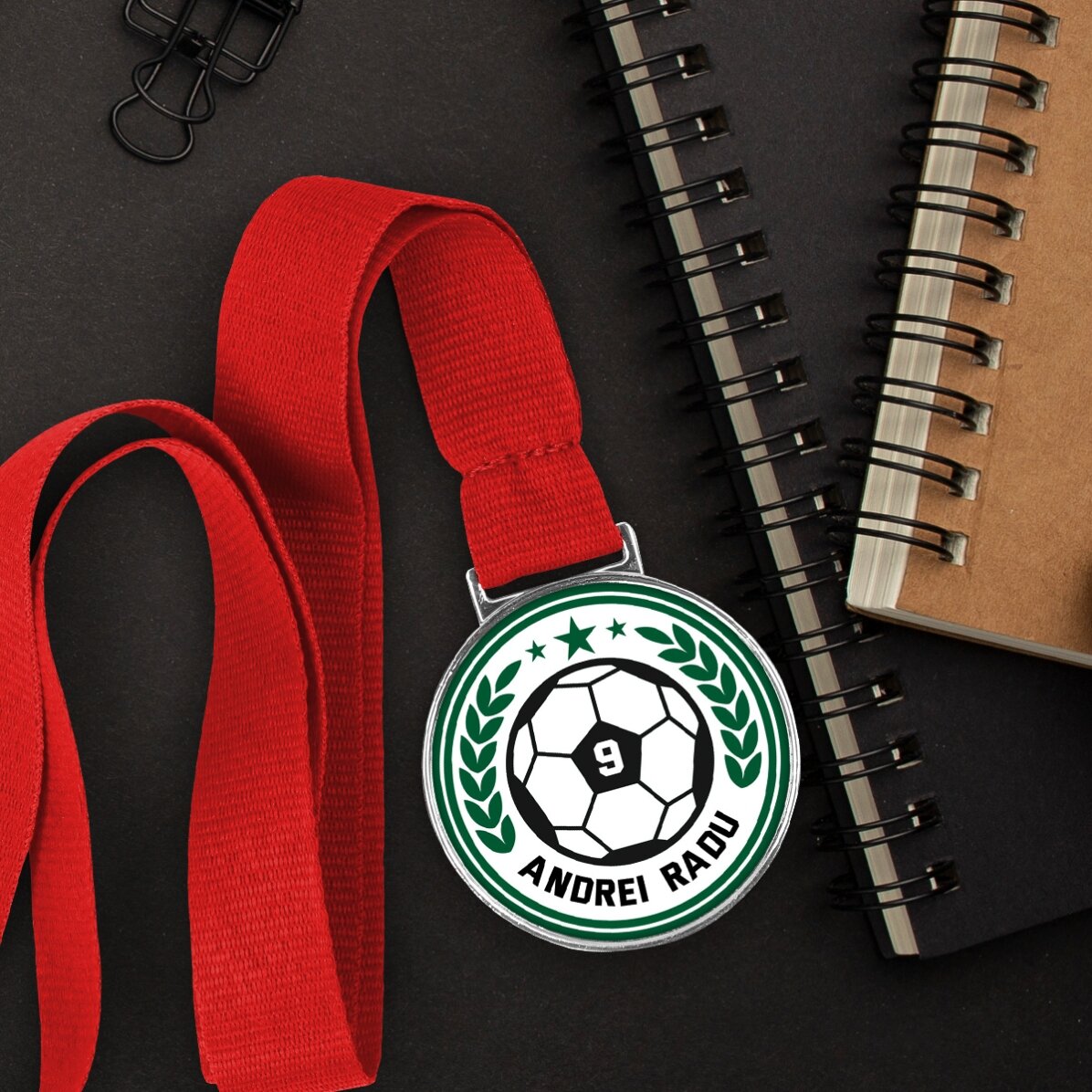 Personalizovaná medaile s nápisem – Fotbal