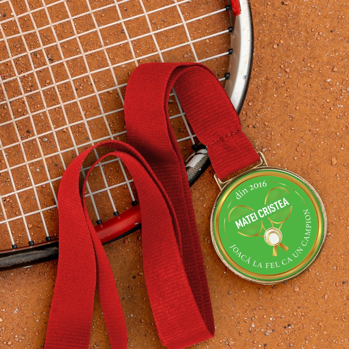 Personalizovaná medaile s nápisem – Tenis