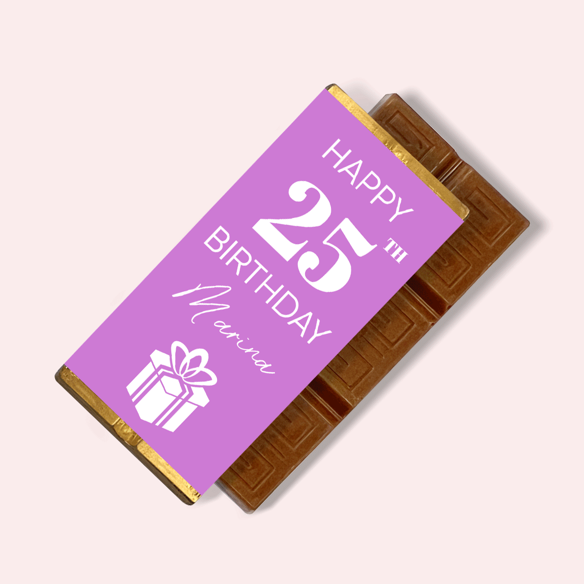 Mini čokoládová tabulka s osobním vzkazem – Happy Birthday