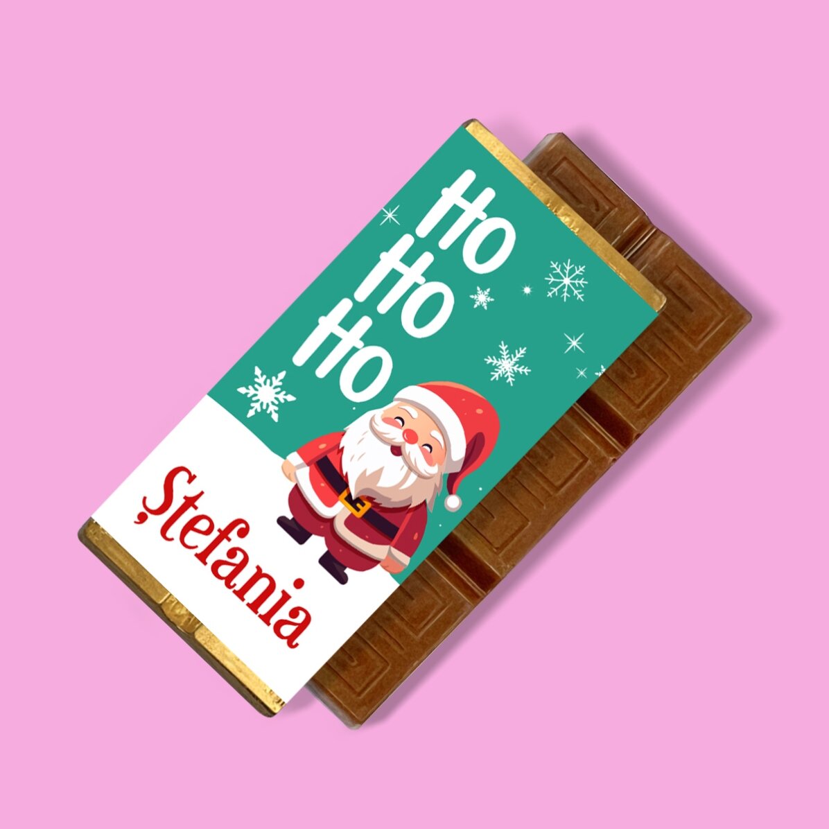 Mini čokoládová tabulka s vlastním jménem – Ho ho ho