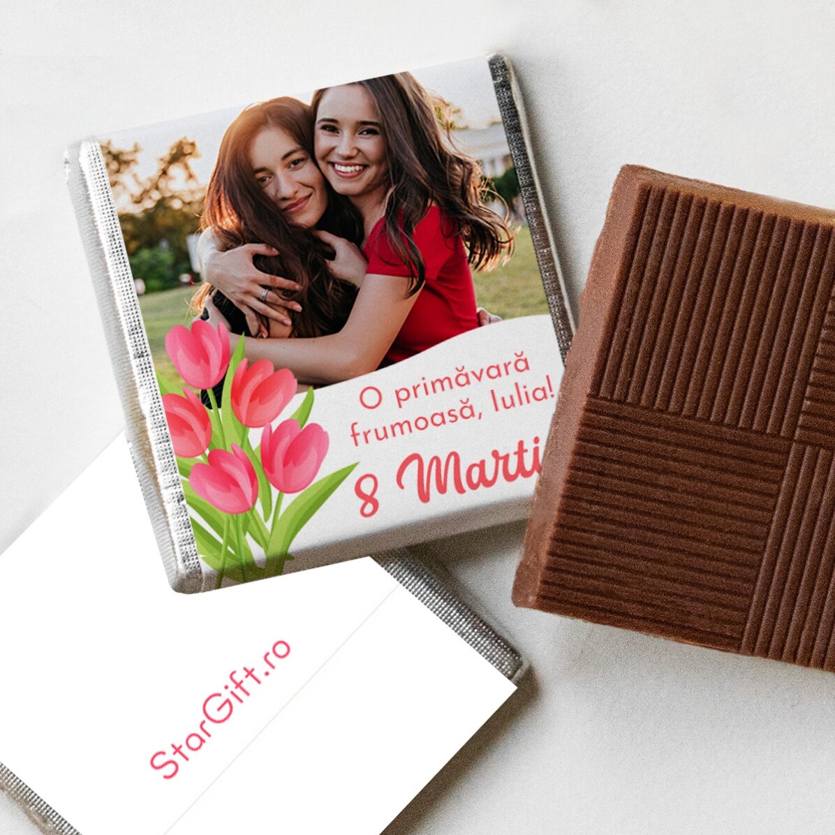 Mini čokoláda s vlastní fotografií a vzkazem – Lalele