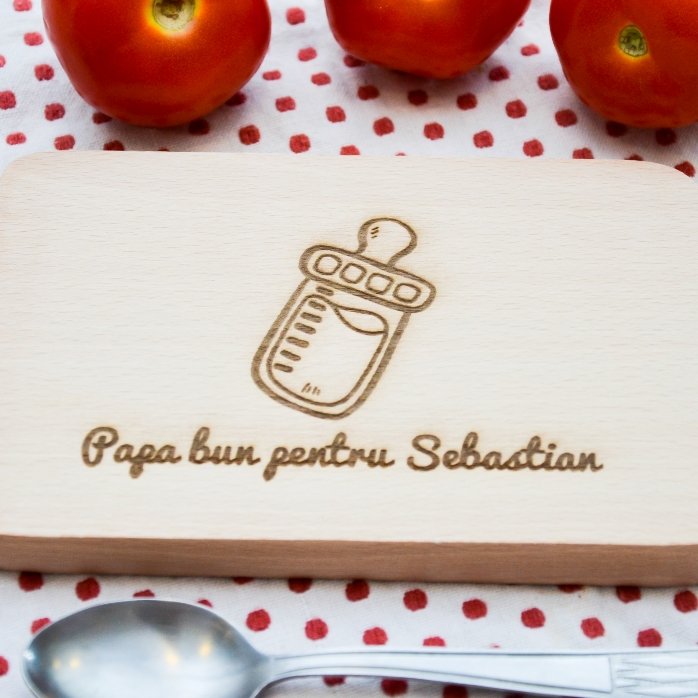 Mini krájecí prkénko na míru – Kojenecká láhev