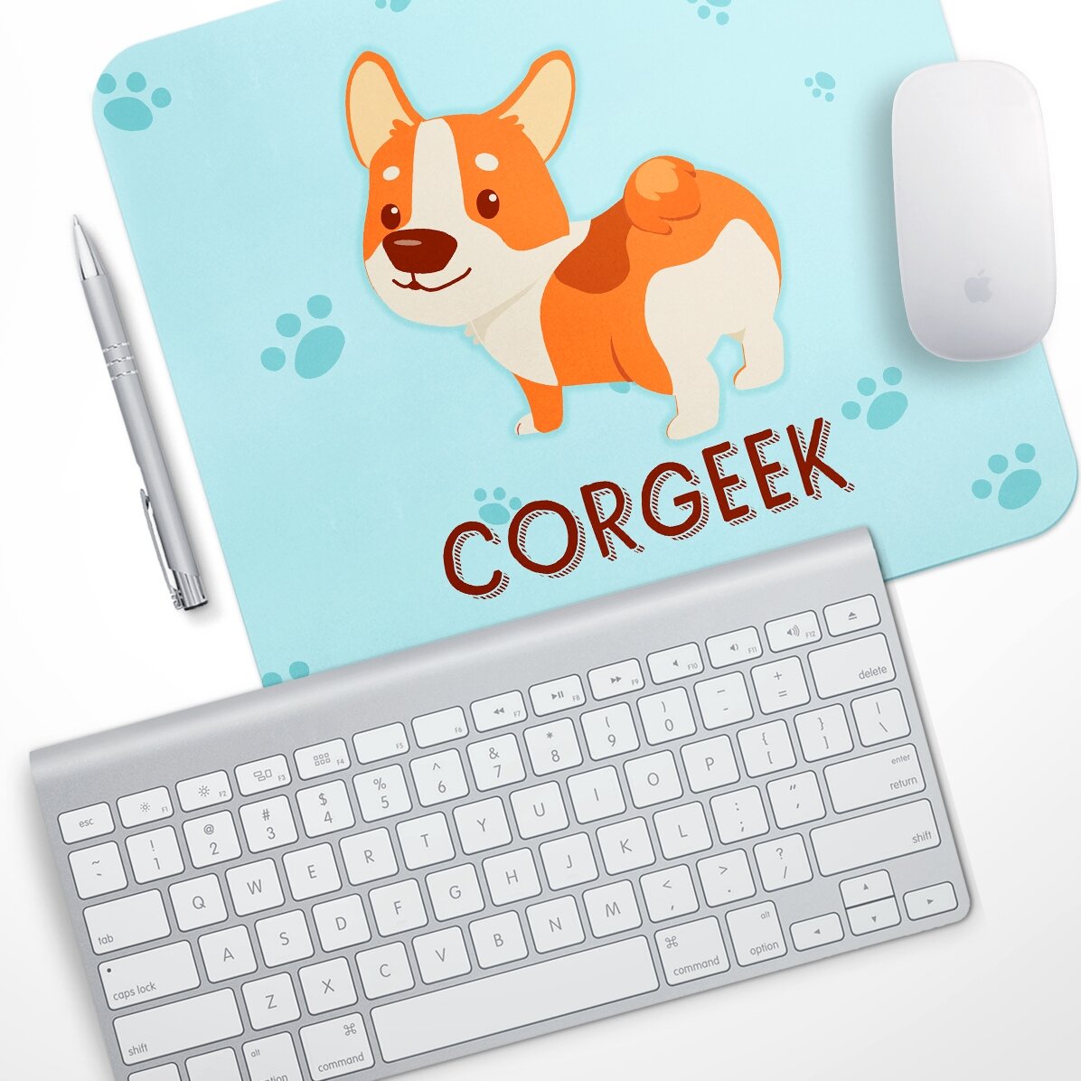 Podložka pod myš s vlastním textem – Corgeek