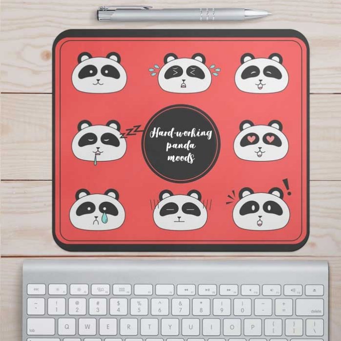 Podložka pod myš s vlastním textem – Panda