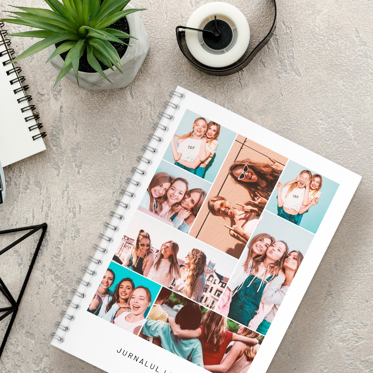 Personalizovaný zápisník s 8 fotografiemi a textem – Nejlepší přátelé
