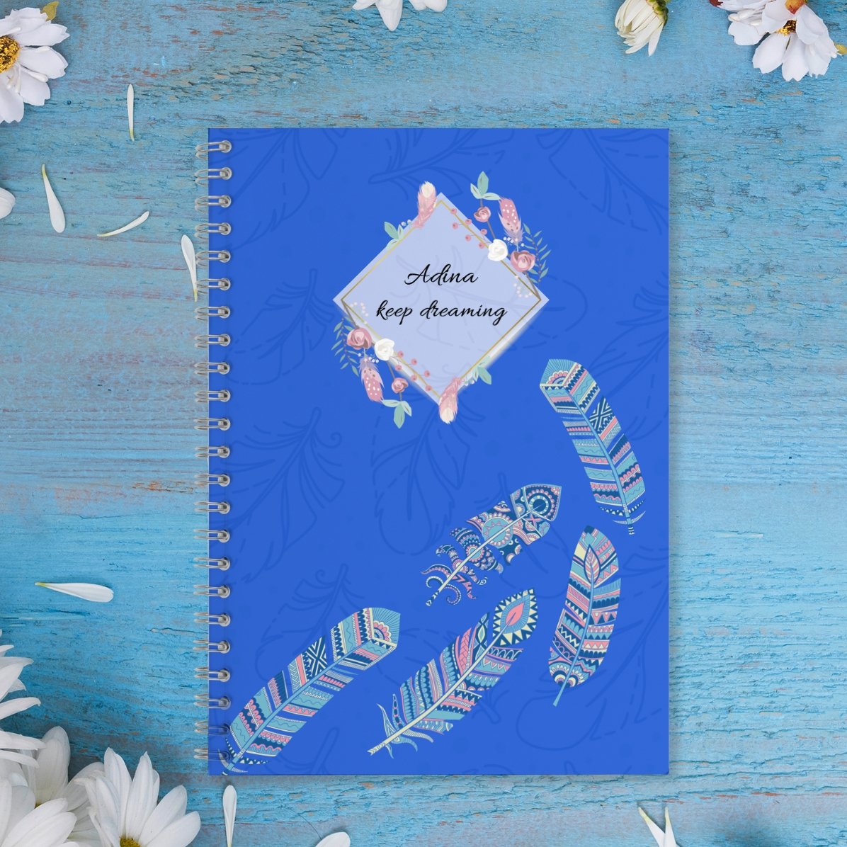 Personalised notebook with text - Keep dreaming