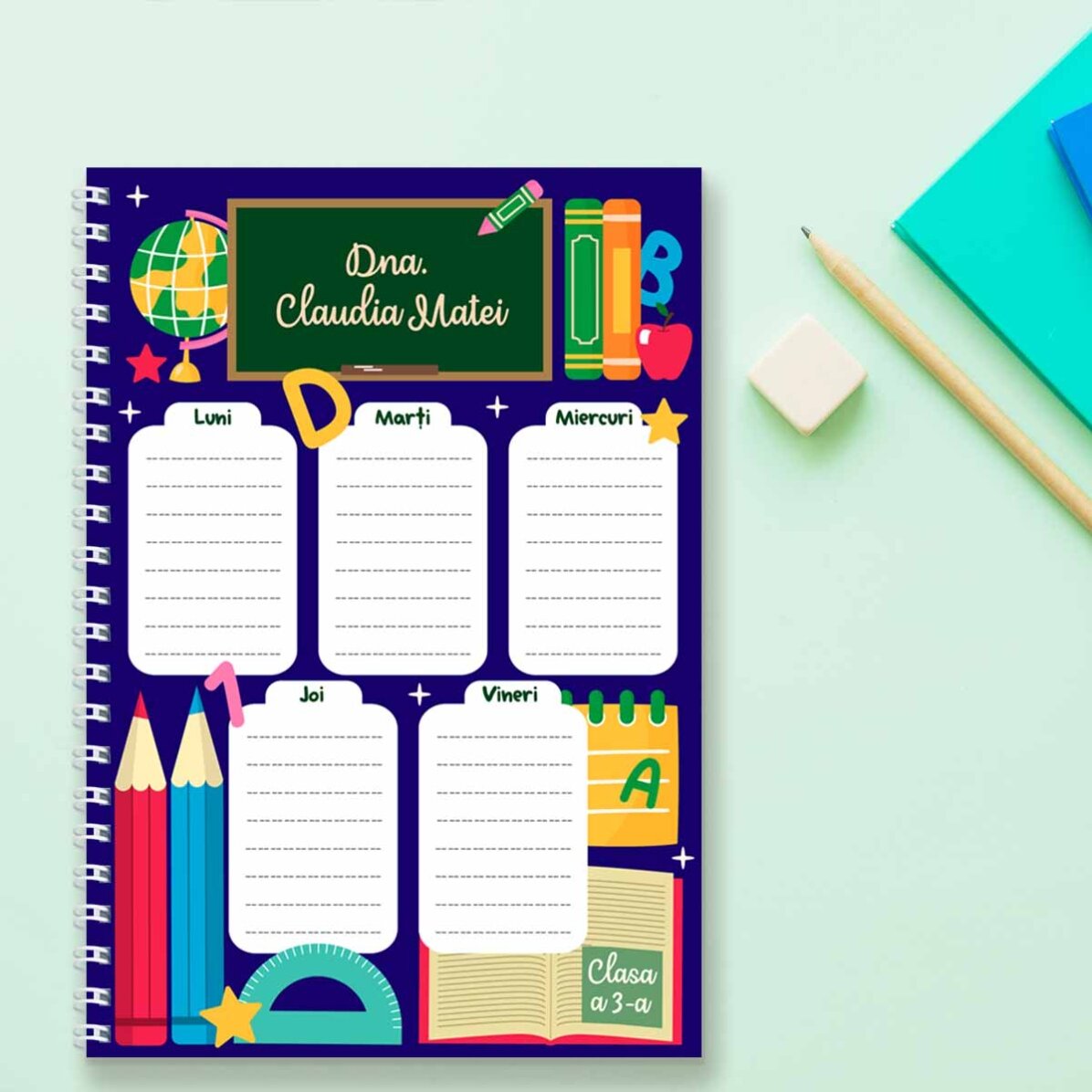 Notebook s vlastním textem – Učitel
