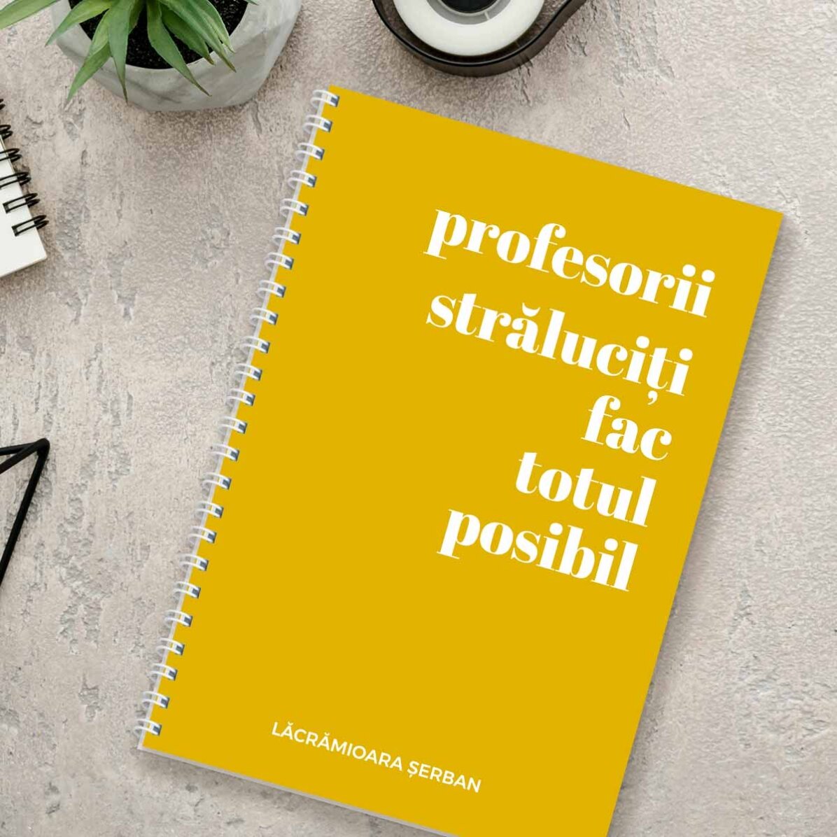 Notebook s vlastním textem – Skvělí učitelé