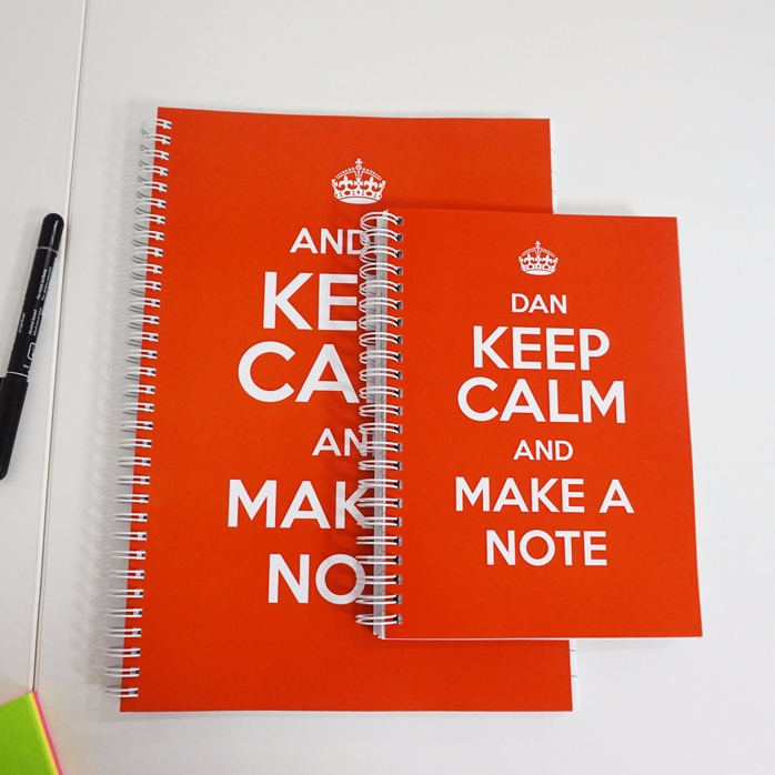 Personalizovaný zápisník – keep calm