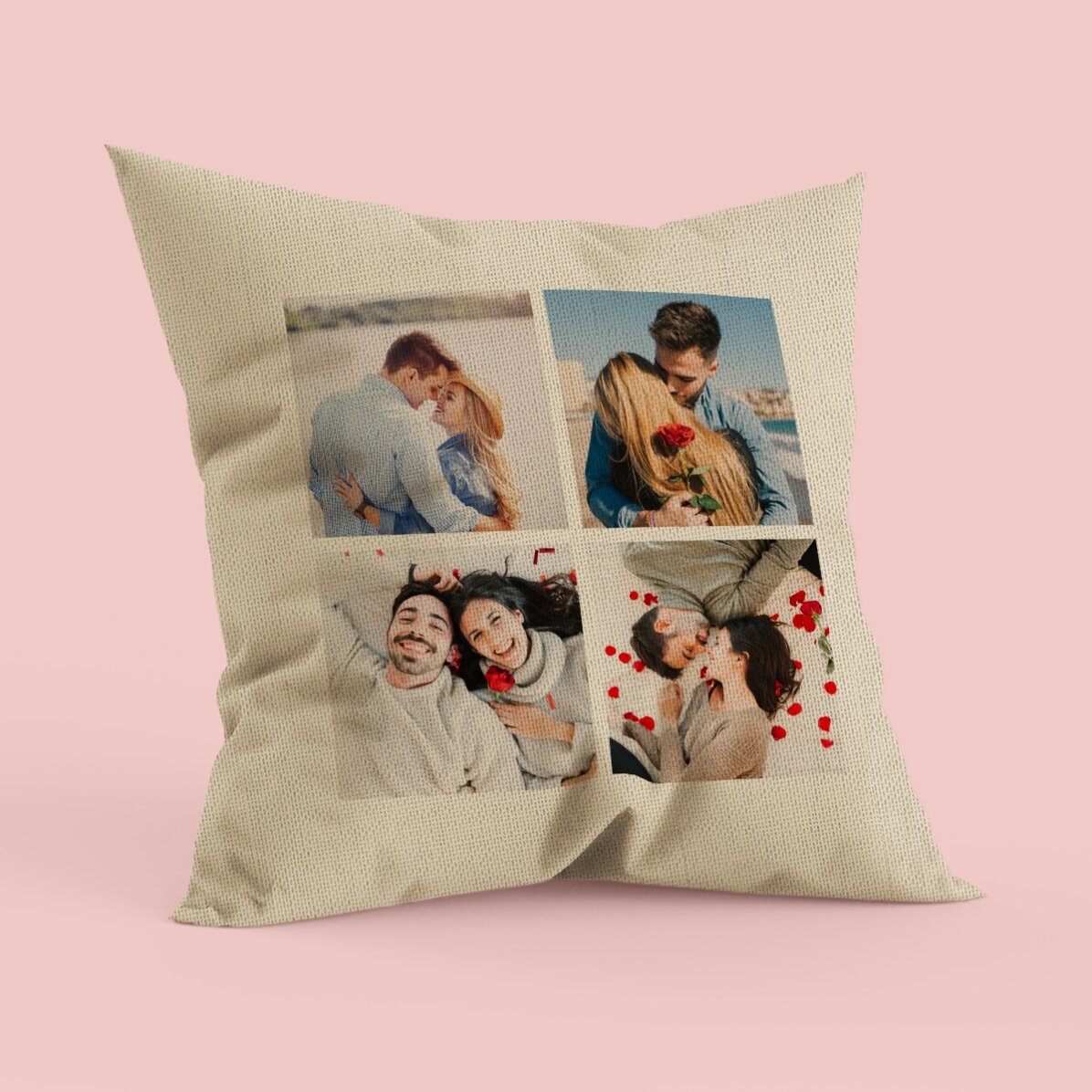 Personalizovaný polštář se 4 fotografiemi – V