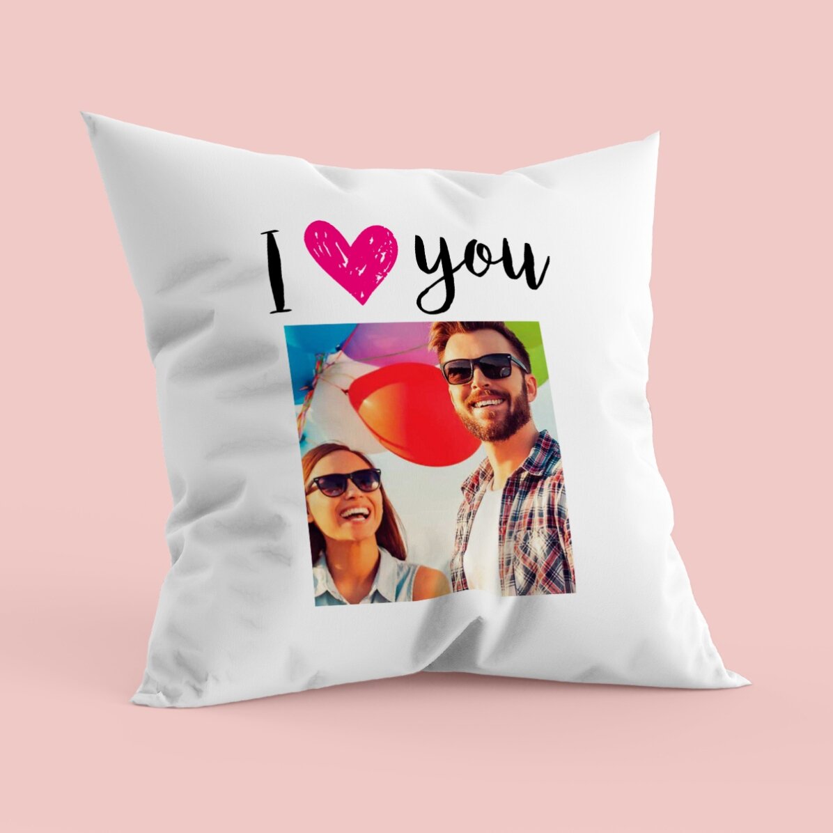 Personalizovaný polštář s fotografií – I love you