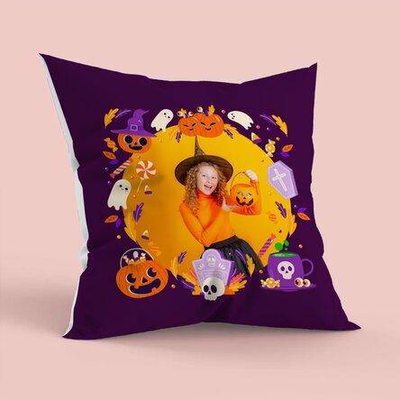 Personalizovaný polštář s fotografií – Halloween