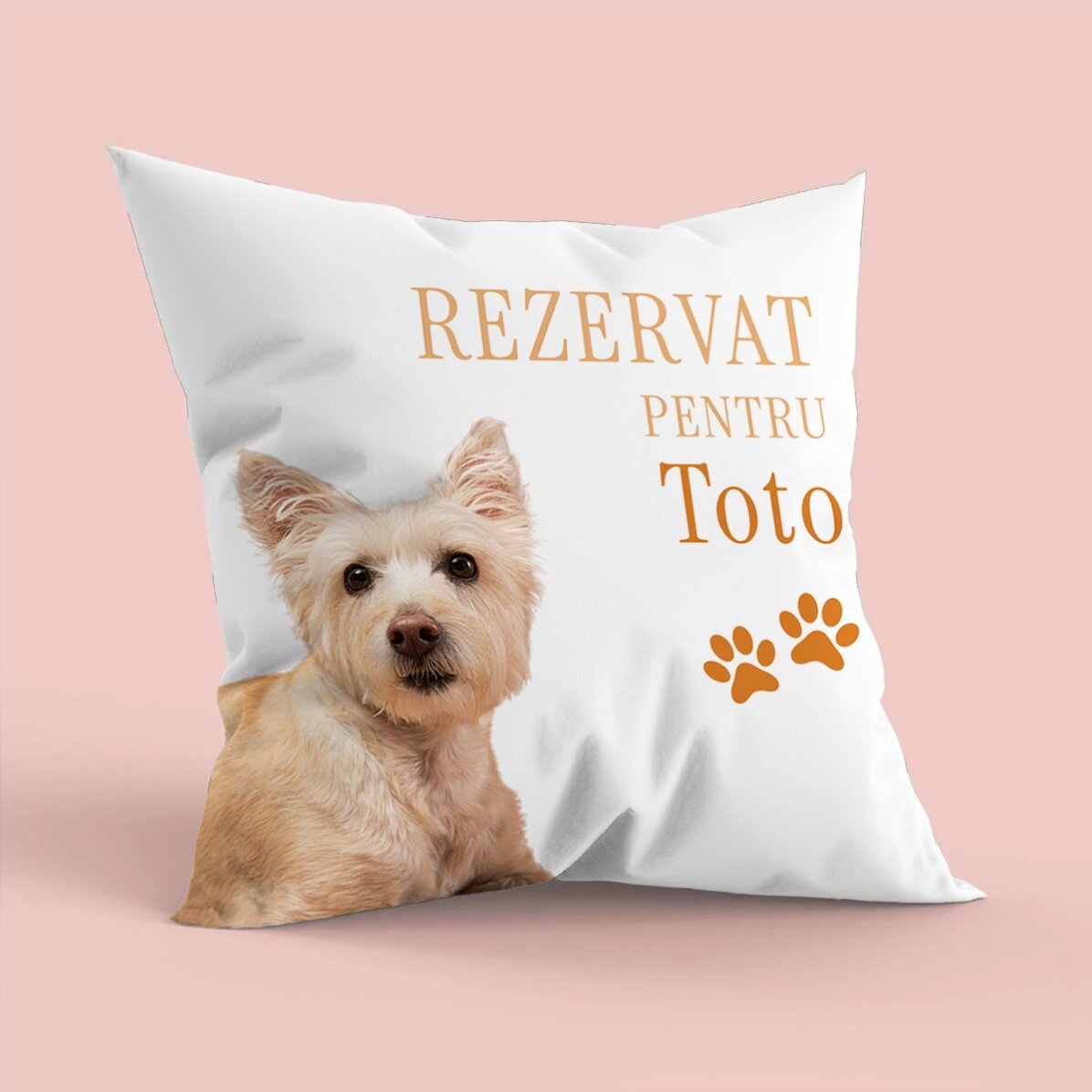 Personalizovaný polštář s fotografií a jménem oblíbeného zvířátka