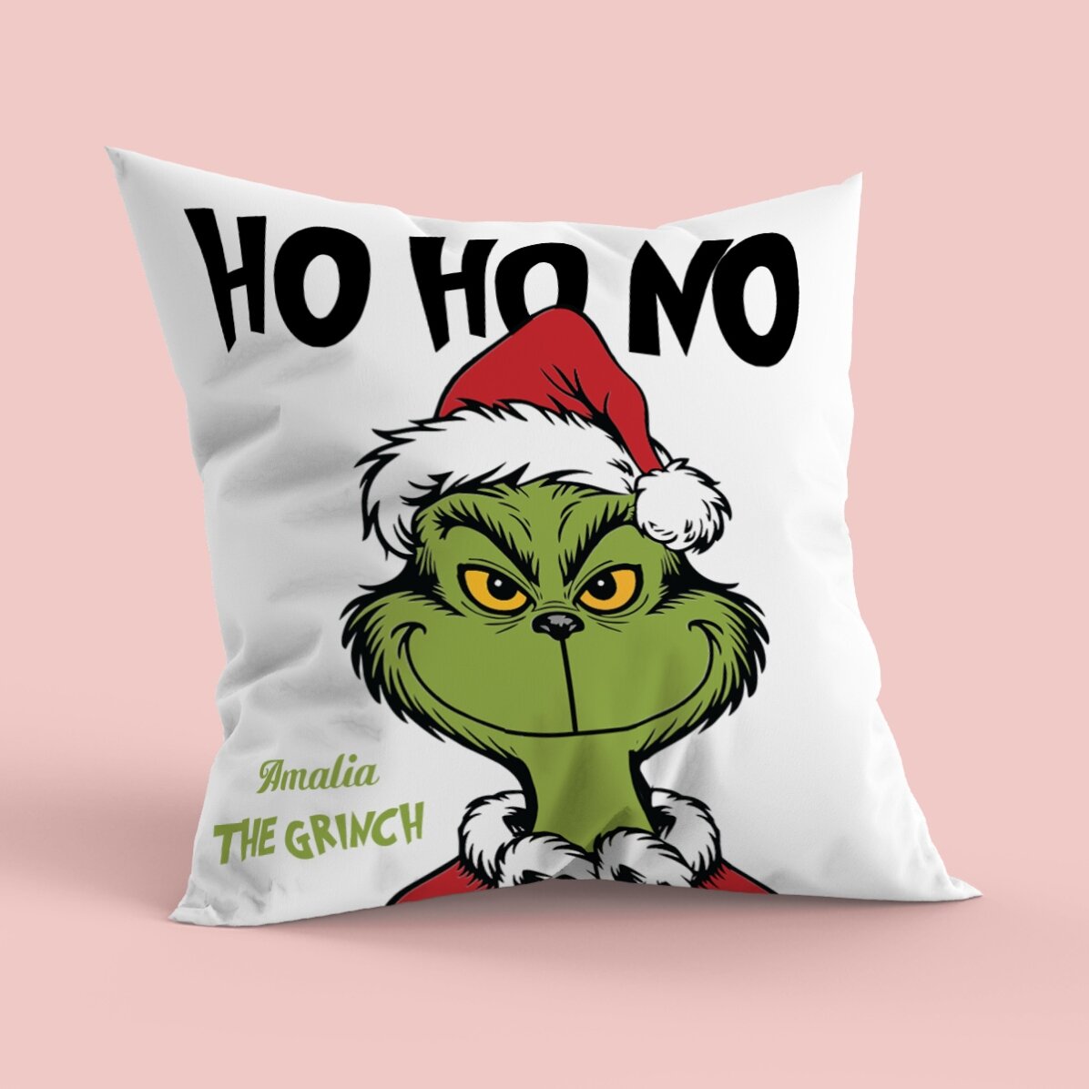 Personalizovaný polštář s nápisem – Grinch