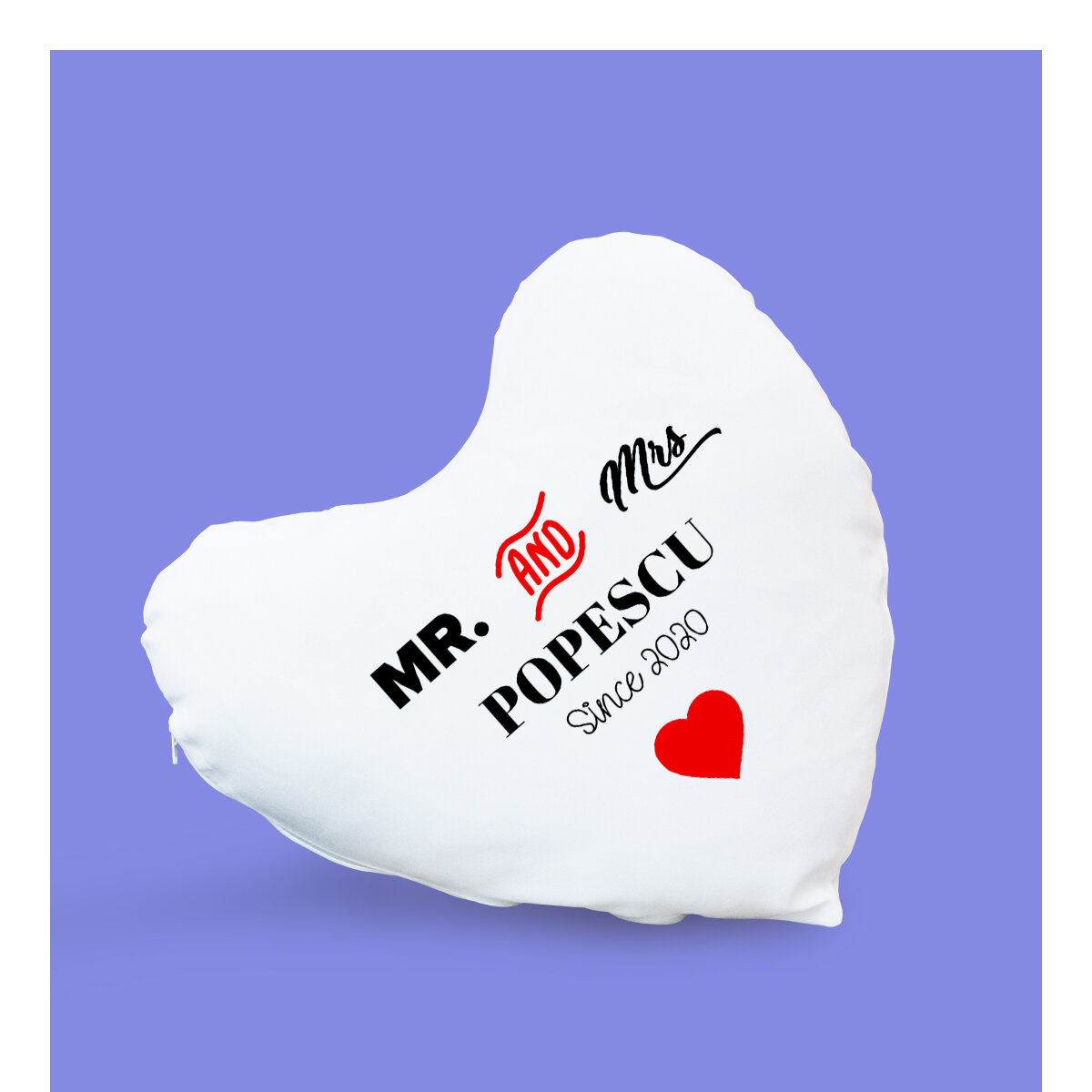 Personalizované polštáře ve tvaru srdce