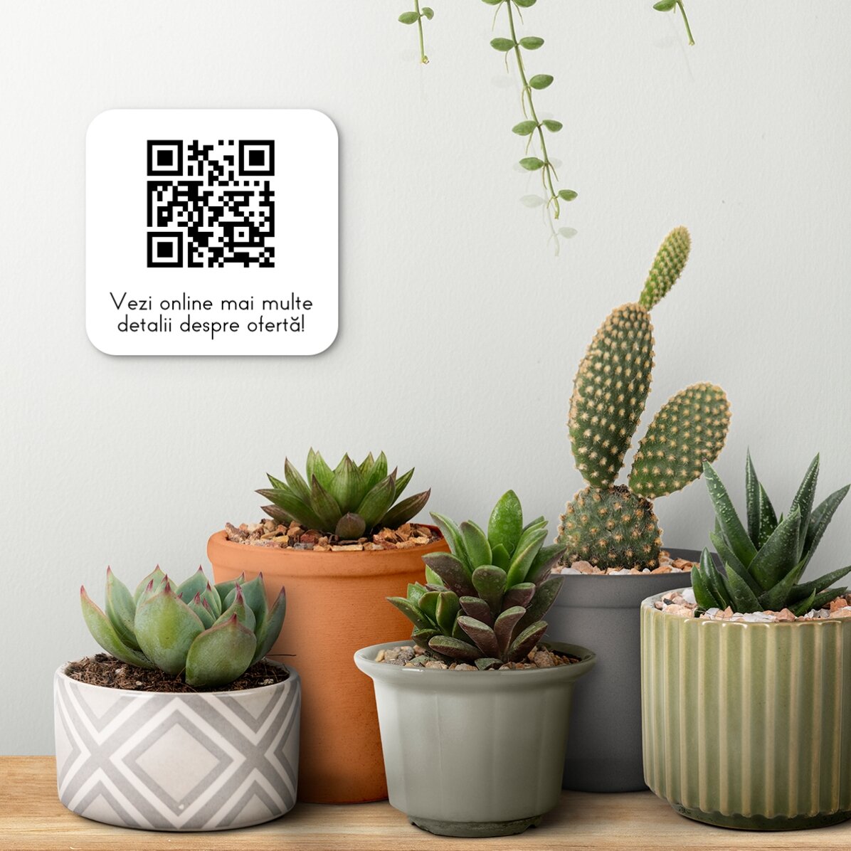 Personalizovaná plaketa s QR kódem a textem