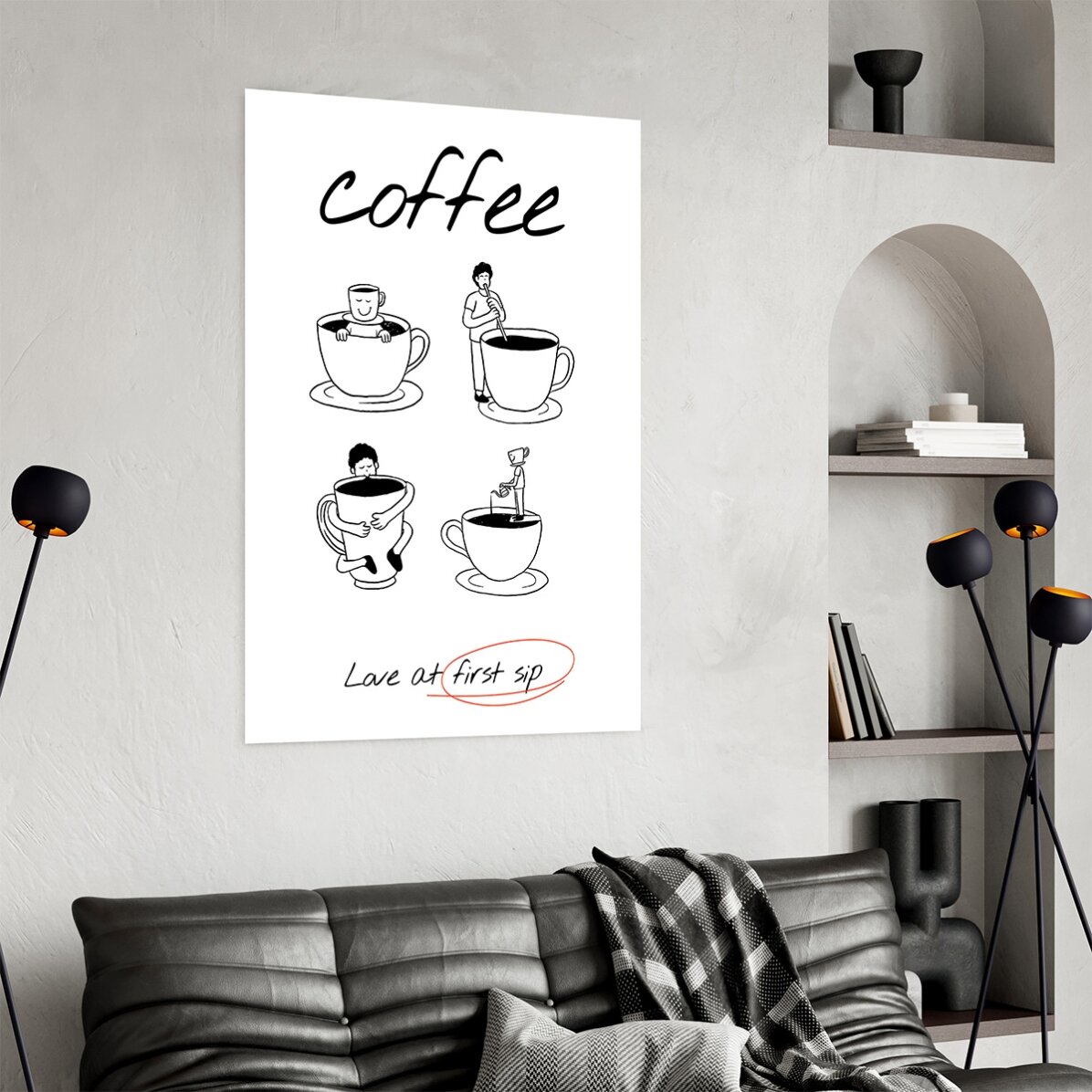 Plakát „Coffee love“