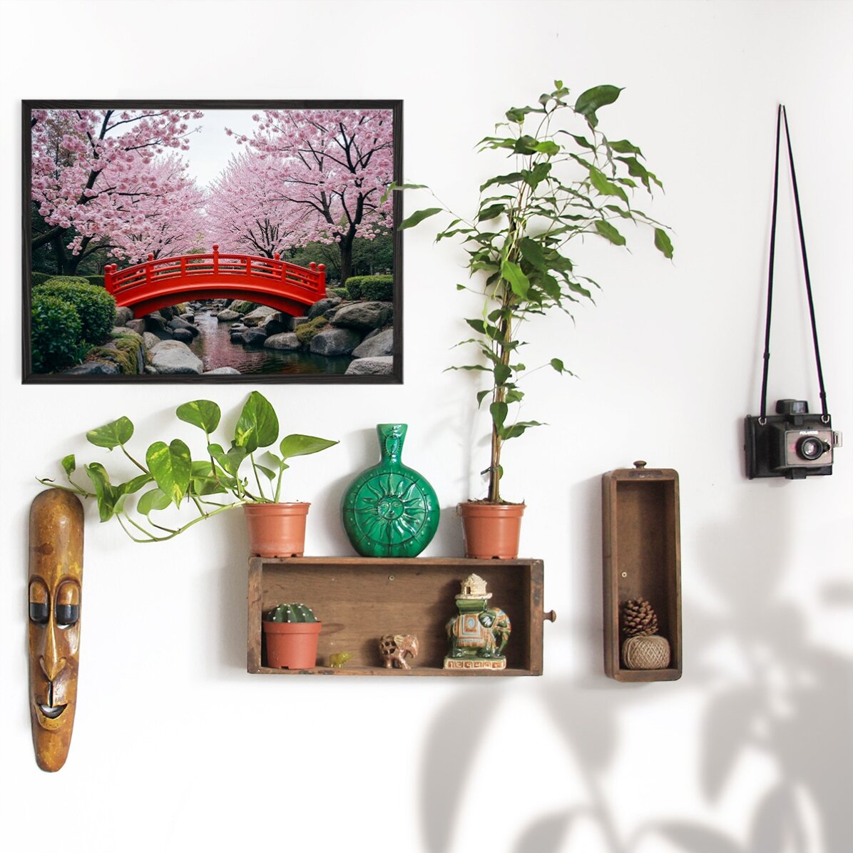 Japanese Garden Poster - Cherry Blossoms