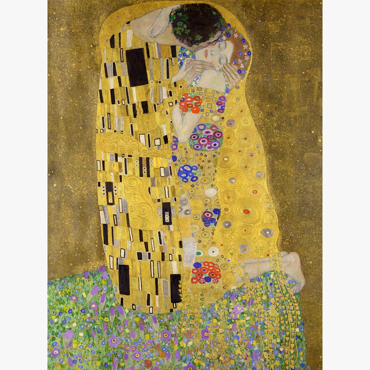 Plakát Gustava Klimta, Polibek, 1908