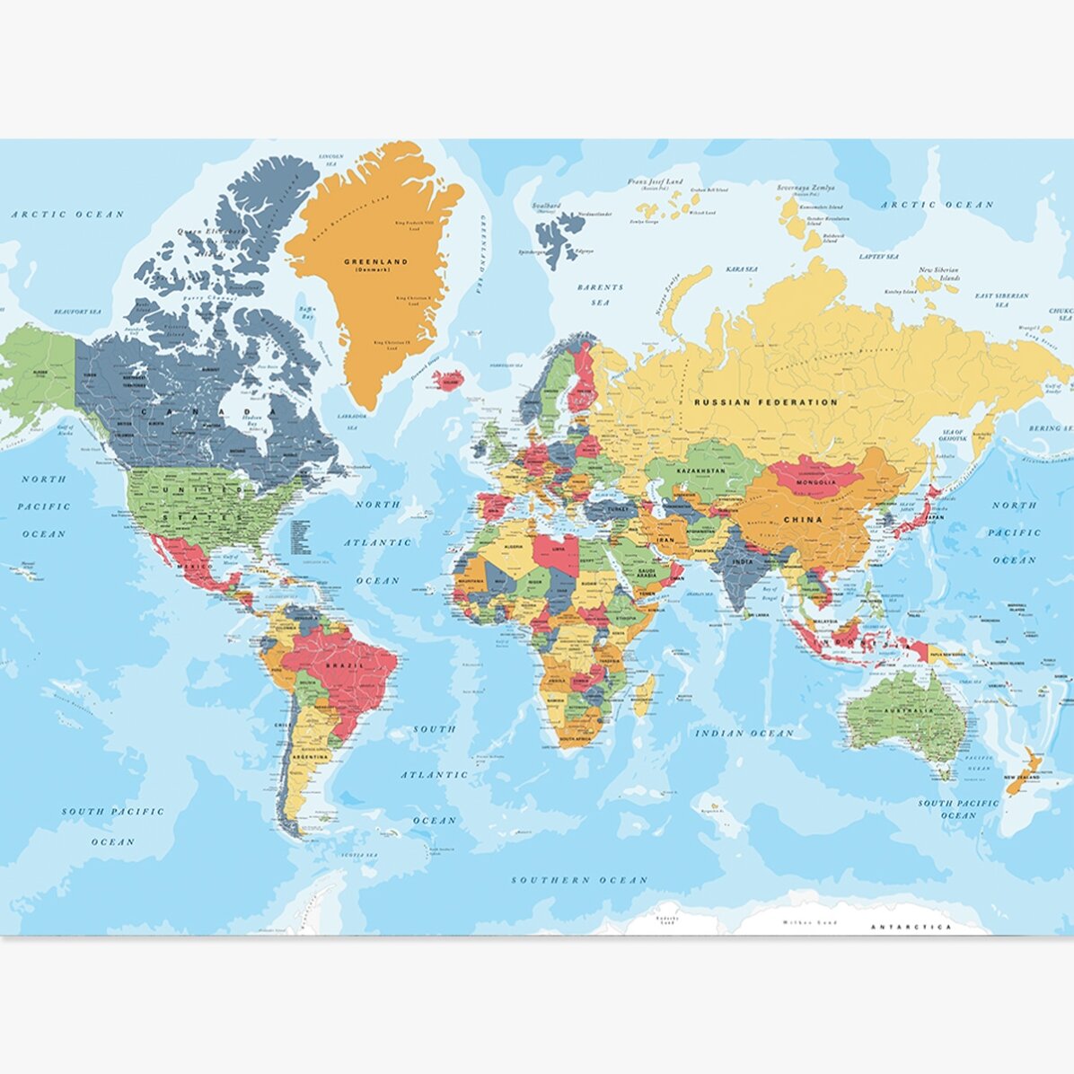 Plakát – Mapa světa