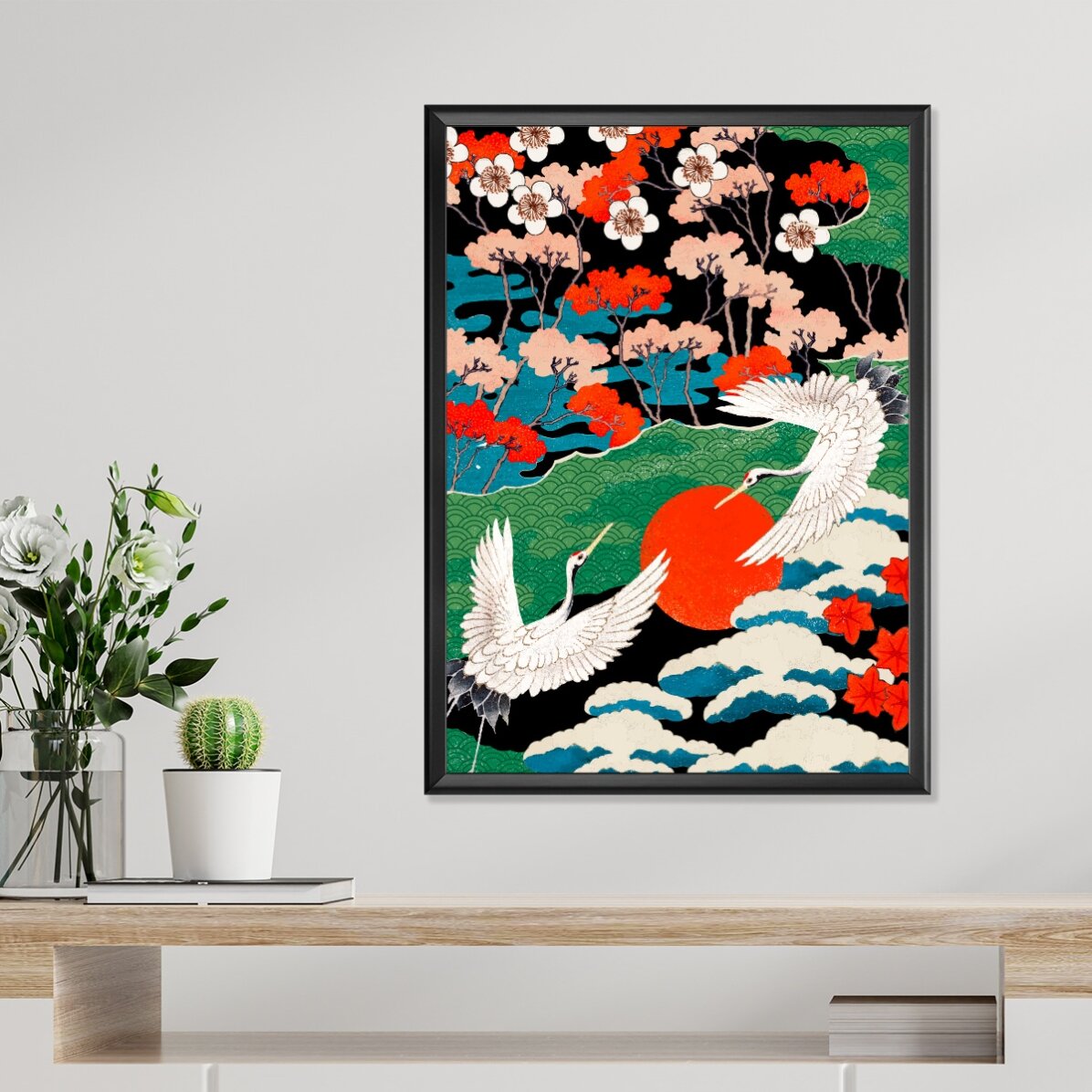 Plakát s japonskou ilustrací