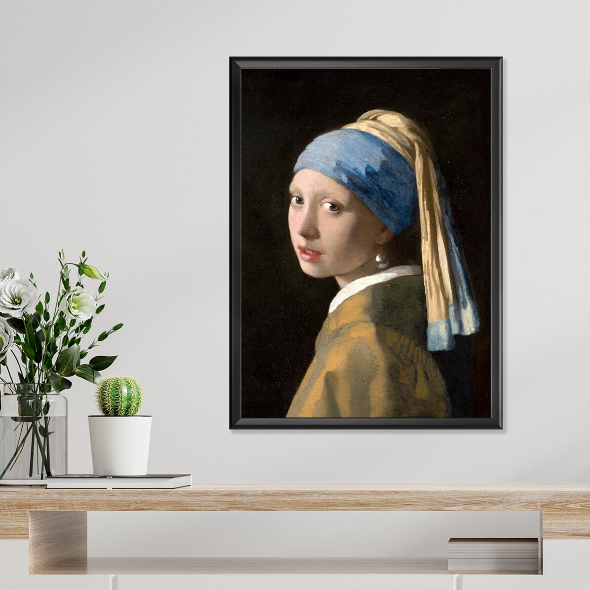 Plakát Johannes Vermeer, Dívka s perlou v uchu, 1665