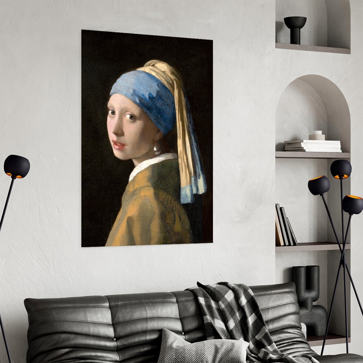 Plakát Johannes Vermeer, Dívka s perlou v uchu, 1665