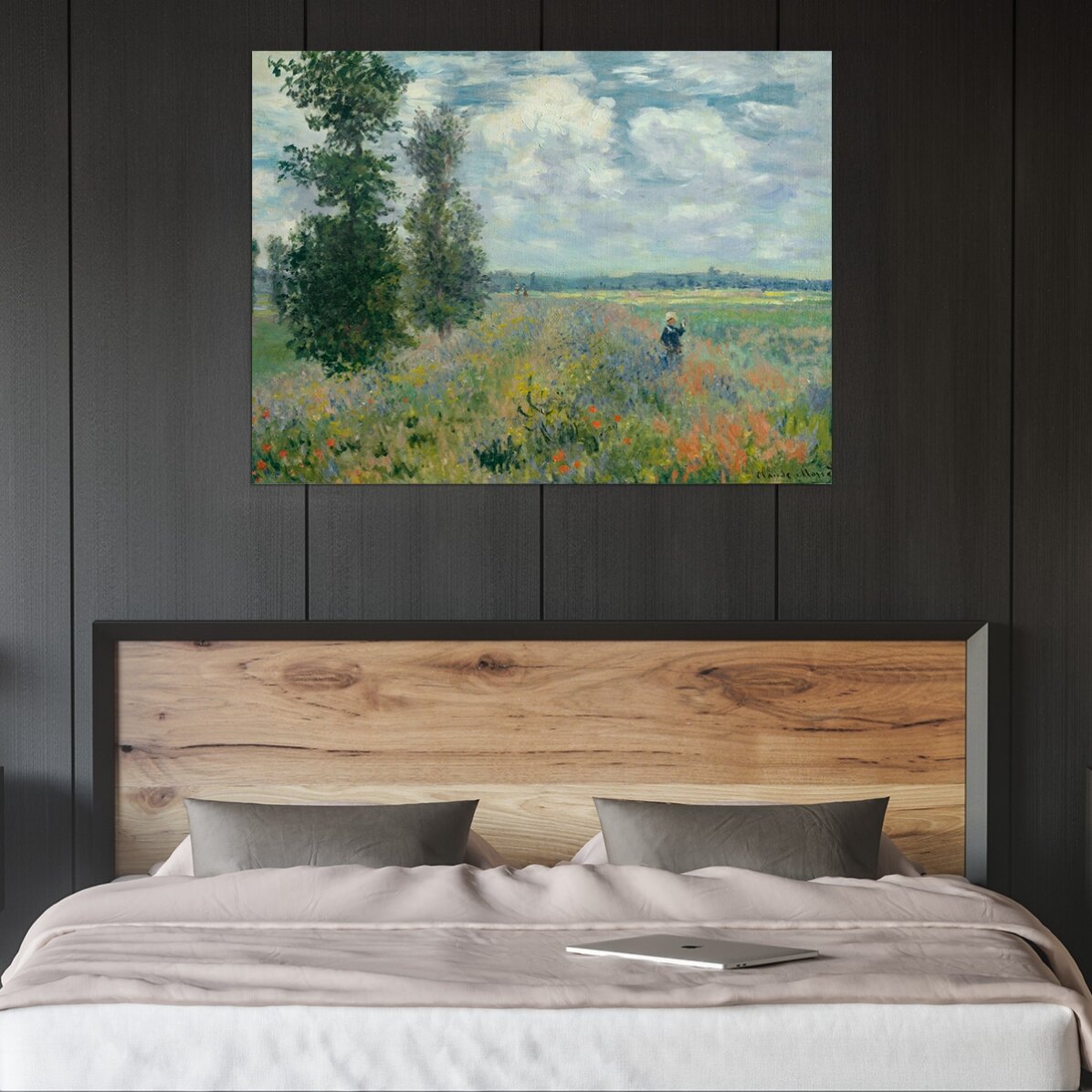 Plakát na šířku – Claude Monet, Pole máků u Argenteuilu, 1875