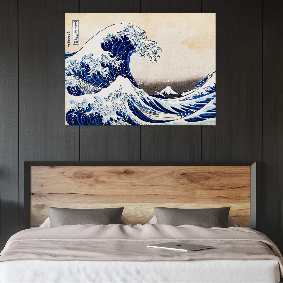 Plakát na šířku – Katsushika Hokusai – Velká vlna v Kanagawě, 1831