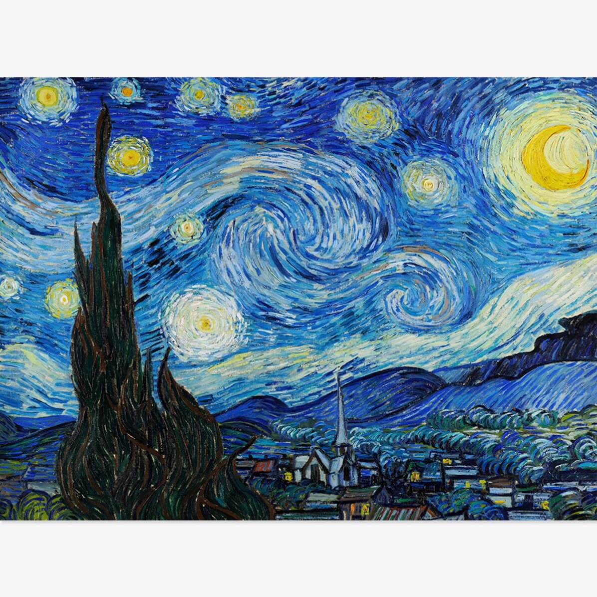 Plakát na šířku – Vincent van Gogh – Hvězdná noc, 1889