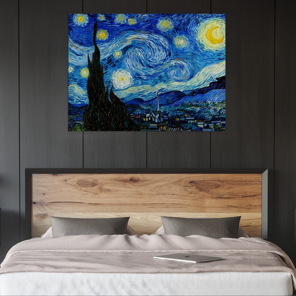 Plakát na šířku – Vincent van Gogh – Hvězdná noc, 1889