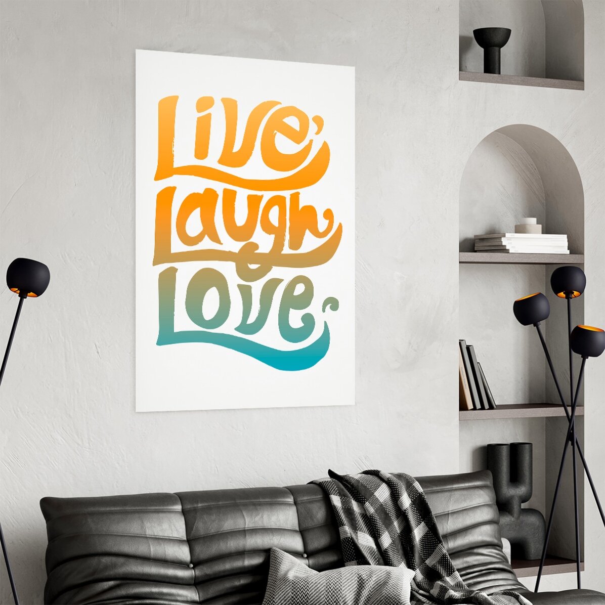 Plakát „Live, laugh, love“