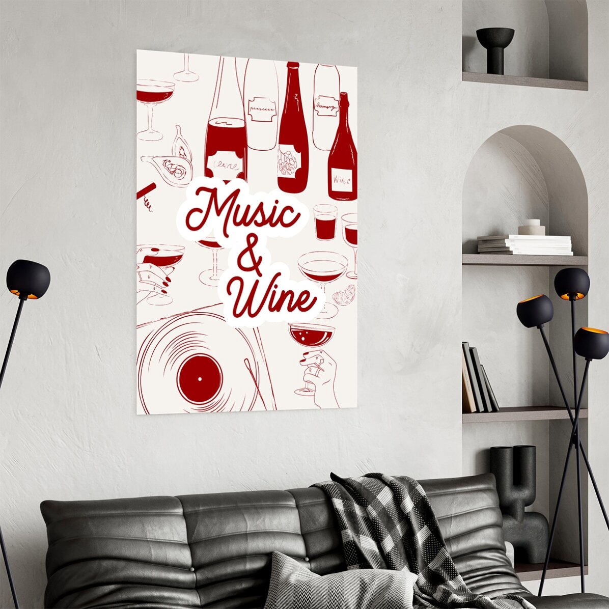 Plakát „Music & Wine“