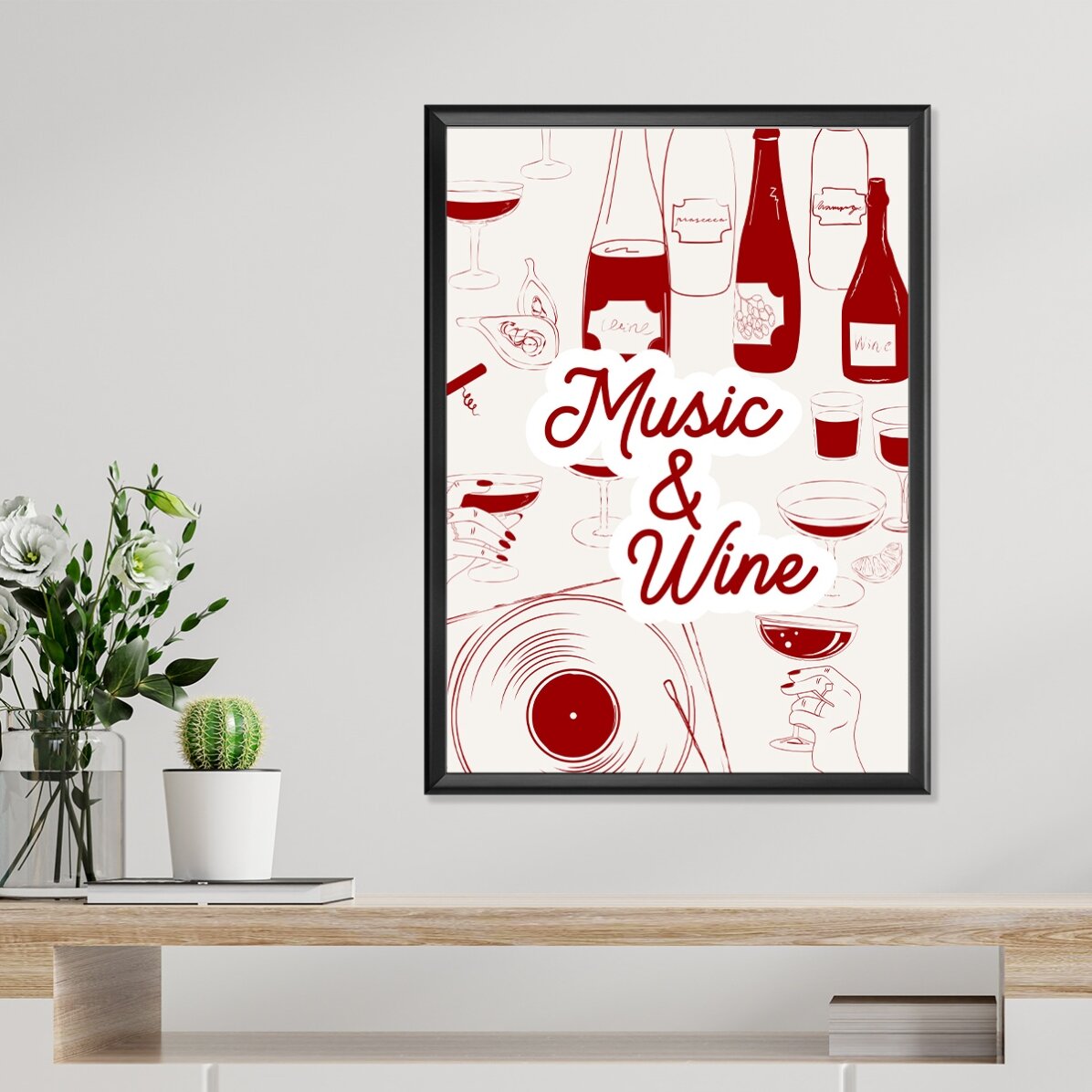 Plakát „Music & Wine“