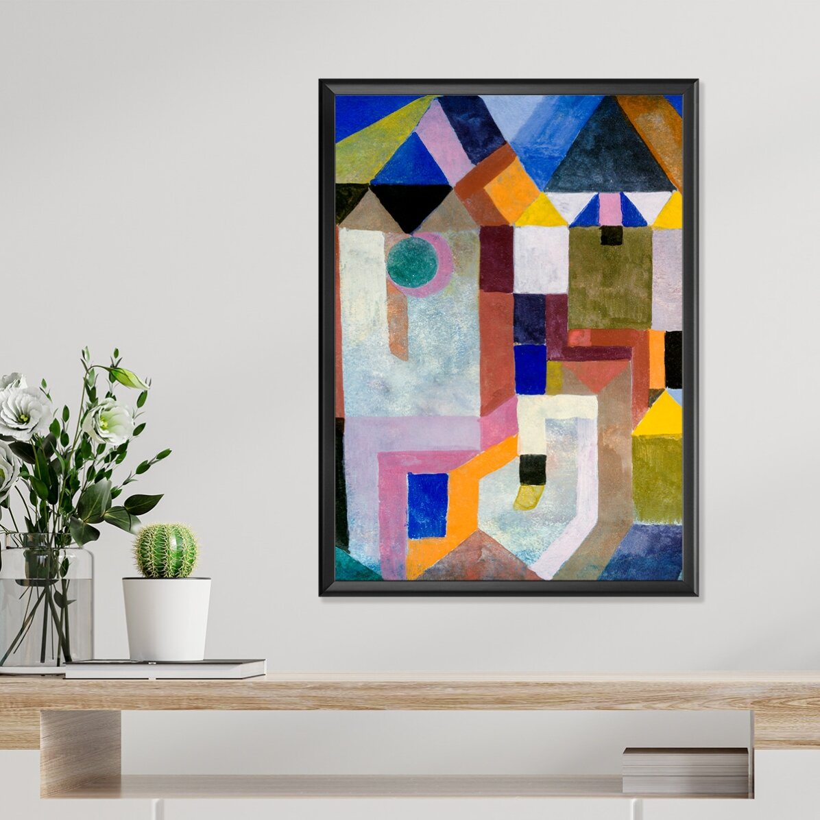 Plakát Paula Kleeho, „Colorful Architecture“ z roku 1917