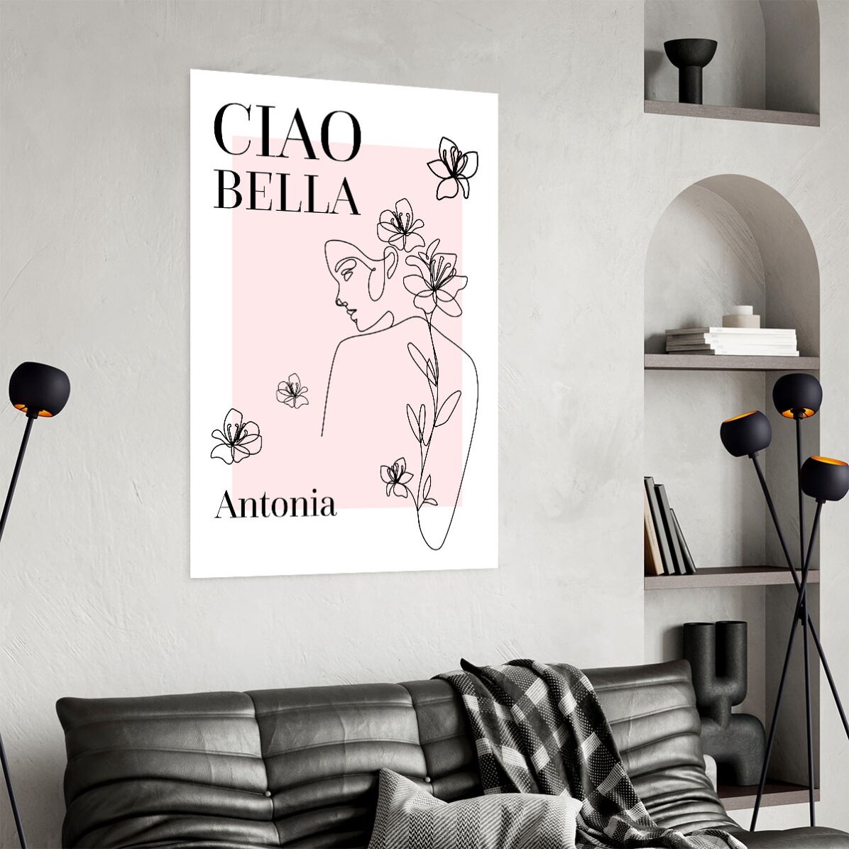 Personalizovaný plakát s textem – Ciao Bella