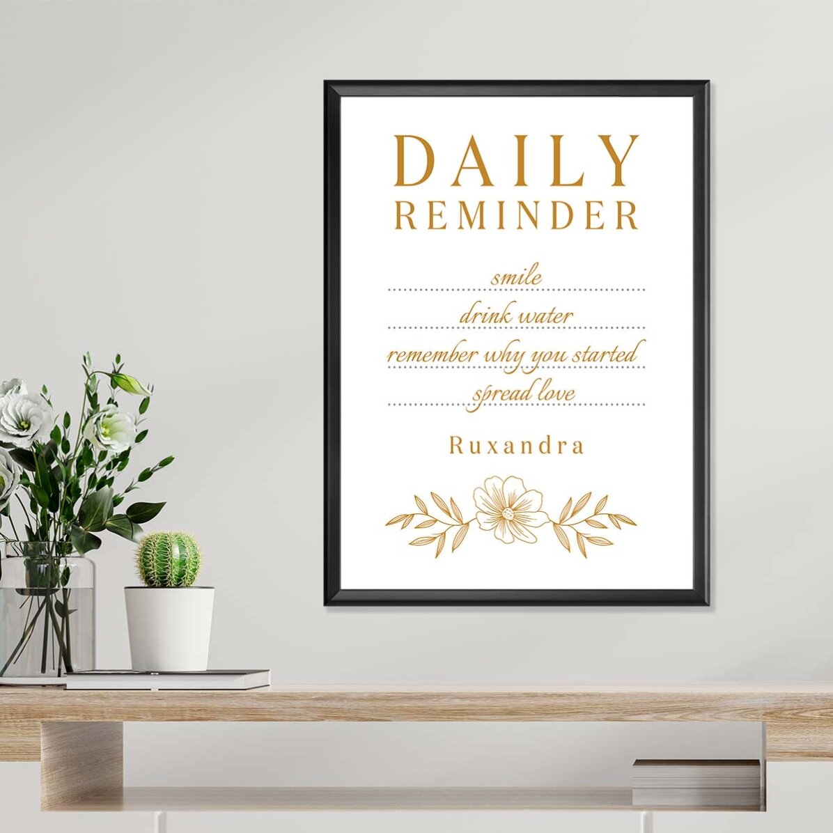 Personalizovaný plakát s textem – Daily Reminder