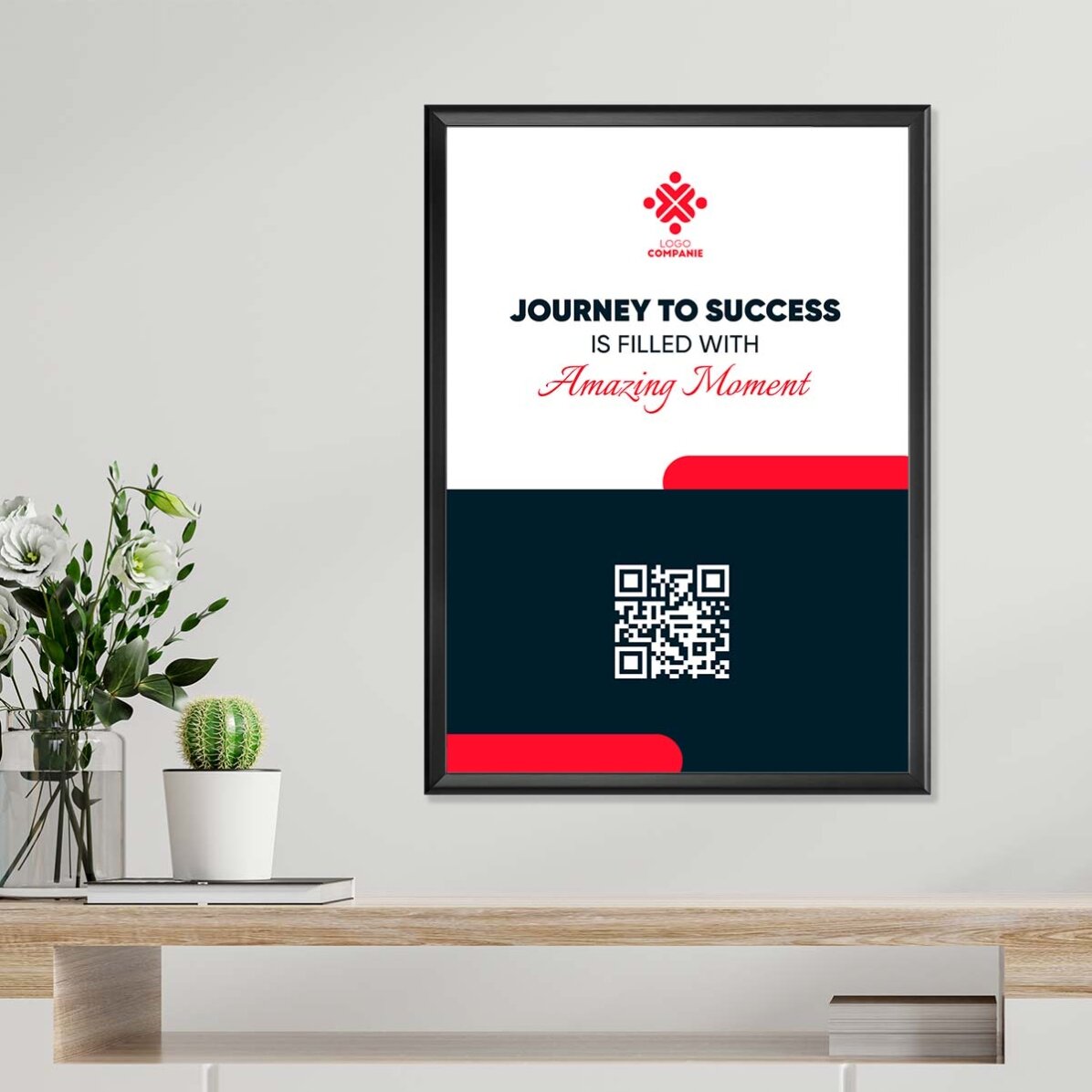Personalizovaný plakát s textem a logem – Journey