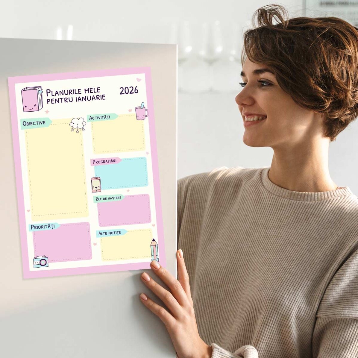 Personalizovaný plakát – Pastel planner