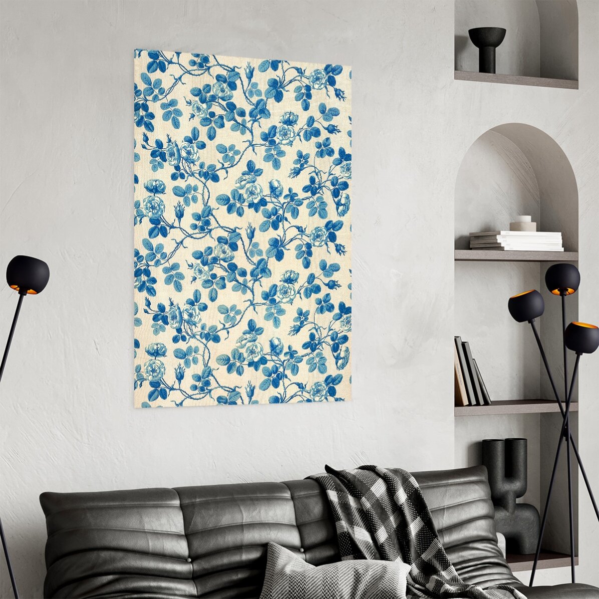 Blue Plants Poster