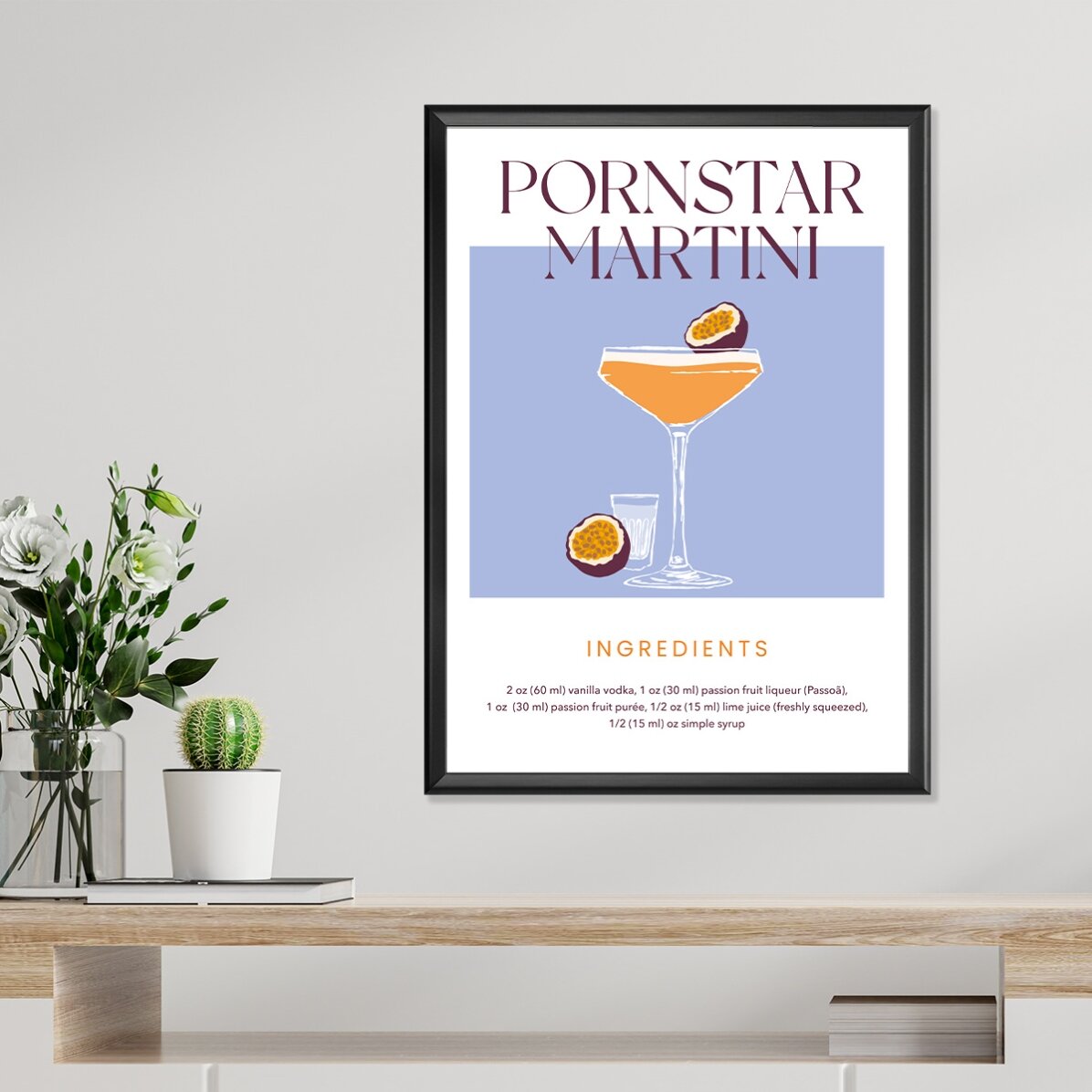 Plakát „Pornstar Martini“