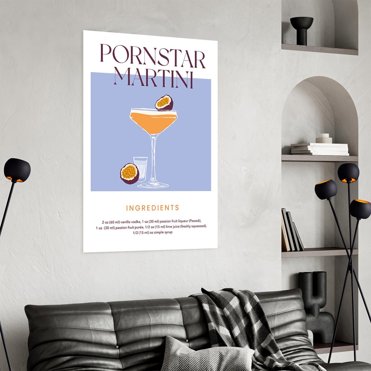 Plakát „Pornstar Martini“