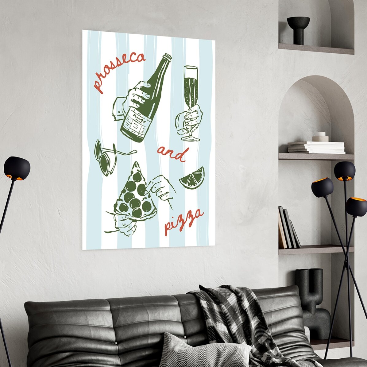 Prosseco & Pizza Poster