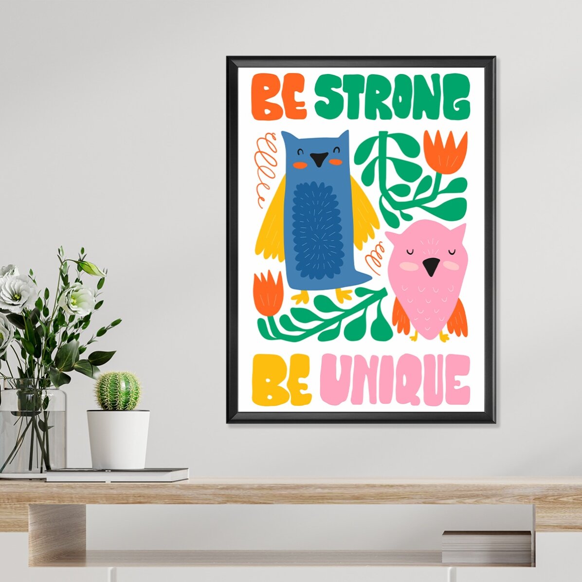 Plakát „Strong & unique“