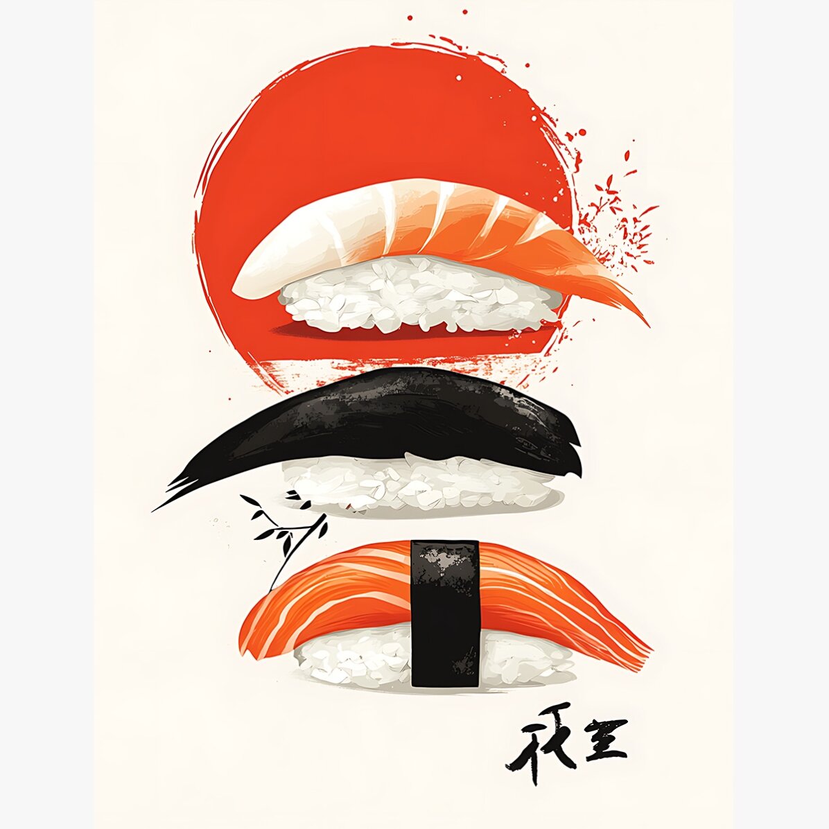 Plakát „Sushi art“